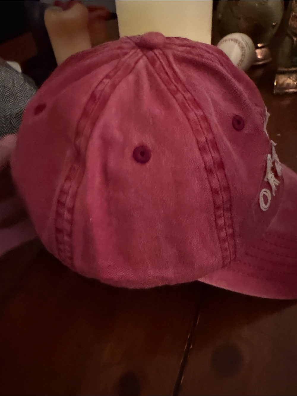 Red Logo Baseball Cap - - Picture 4 of 4